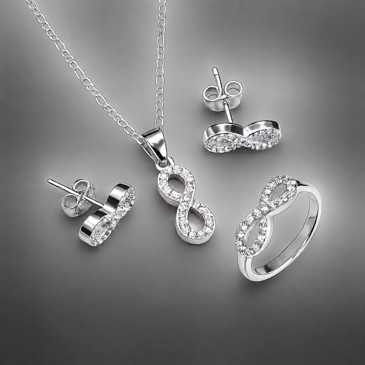 Italian Sophistication: 925 Silver Pendant Sets