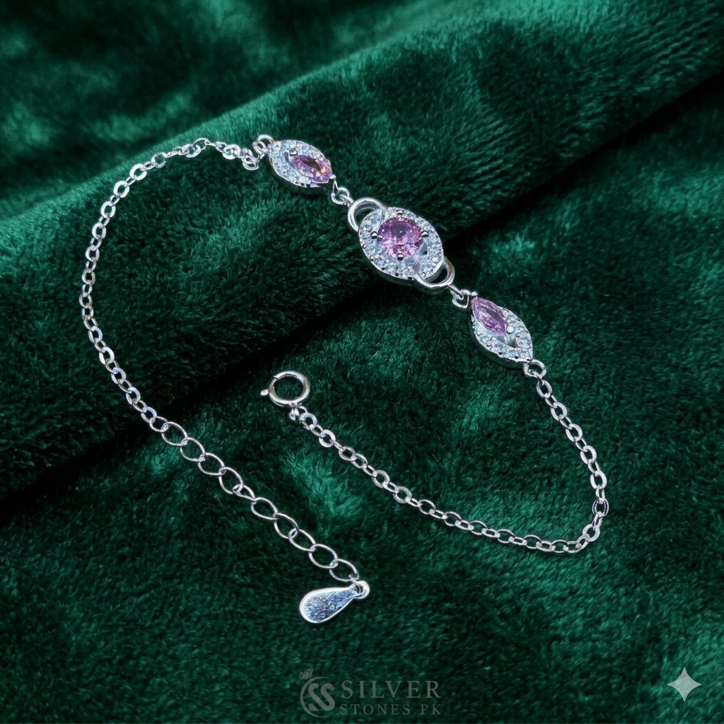 Elegant 925 Sterling Silver Bracelet for Women in Pakistan
