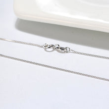 Rhodium Coated Italian 925 Silver Ladies Box Chain