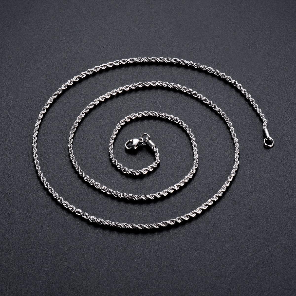 Italian 925 Silver 3 mm Rope Chain