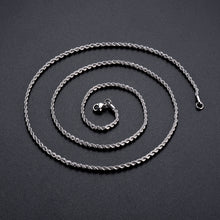 Italian 925 Silver 3 mm Rope Chain