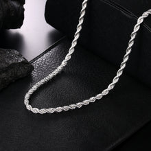 Italian 925 Silver 4 mm Rope Chain