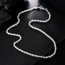 Italian 925 Silver 4 mm Rope Chain