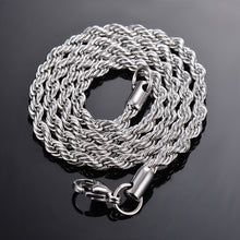 Italian 925 Silver 4 mm Rope Chain