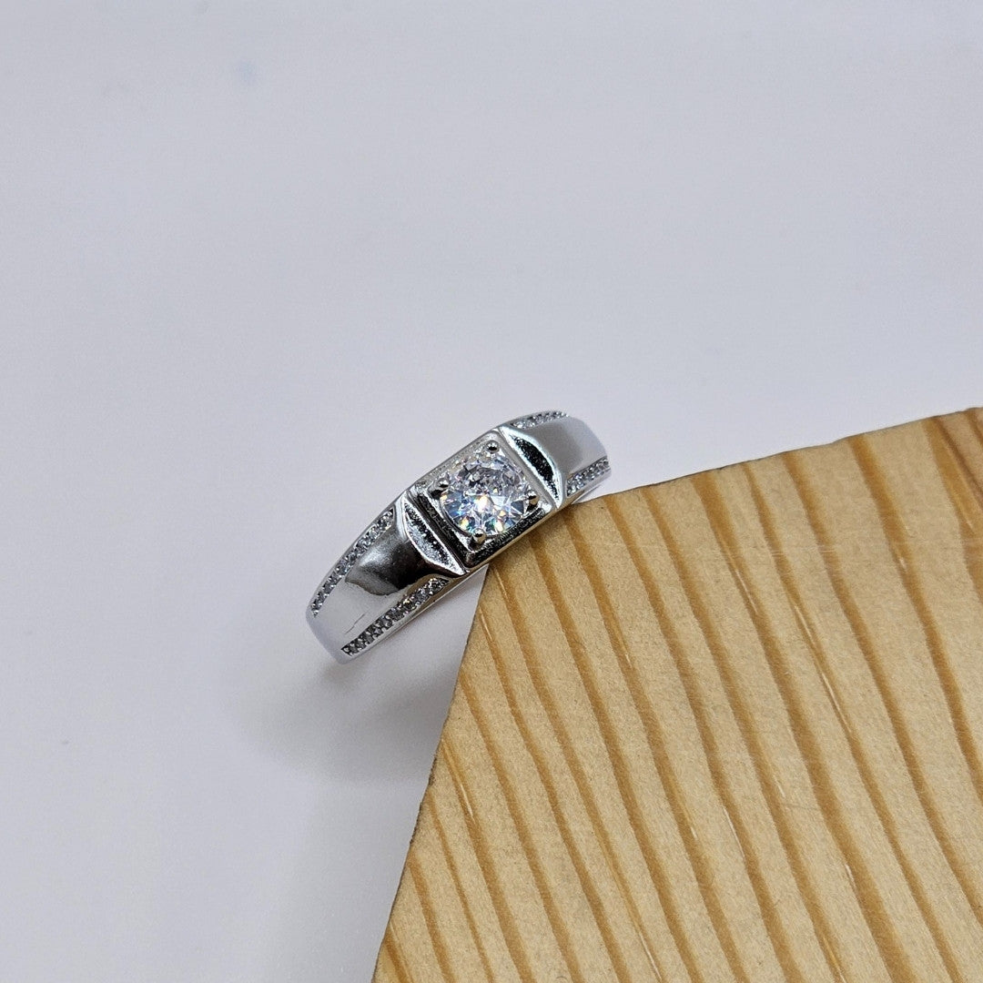 Italian Adjustable 925 Sterling Silver Ring – Rhodium Plated Jewelry
