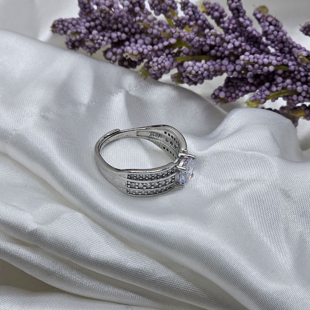 Italian Fashion Ring – Adjustable 925 Sterling Silver Jewelry