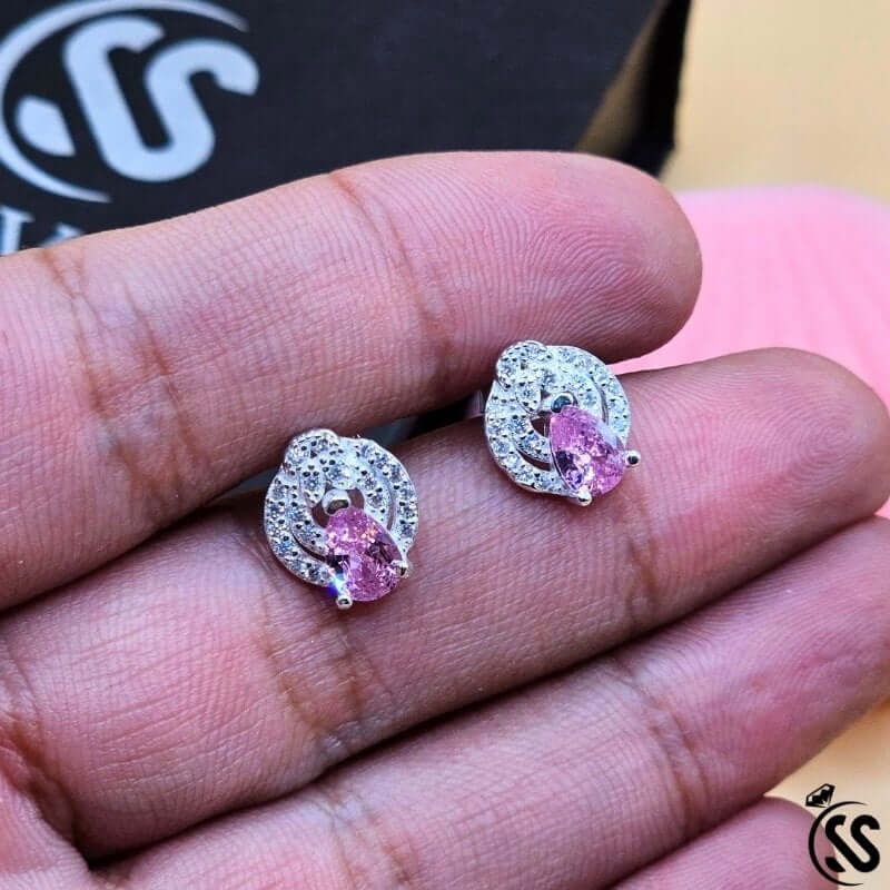 925 Italian Sterling Silver Earpins/tops LAhore