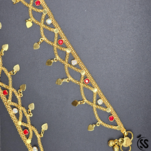 Elegant Gold-Plated Silver Anklet with Zircon Stones