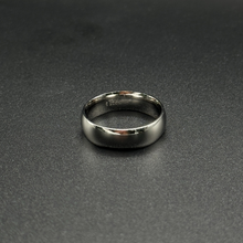 Italian 925 Rhodium Coated Silver Ring Band