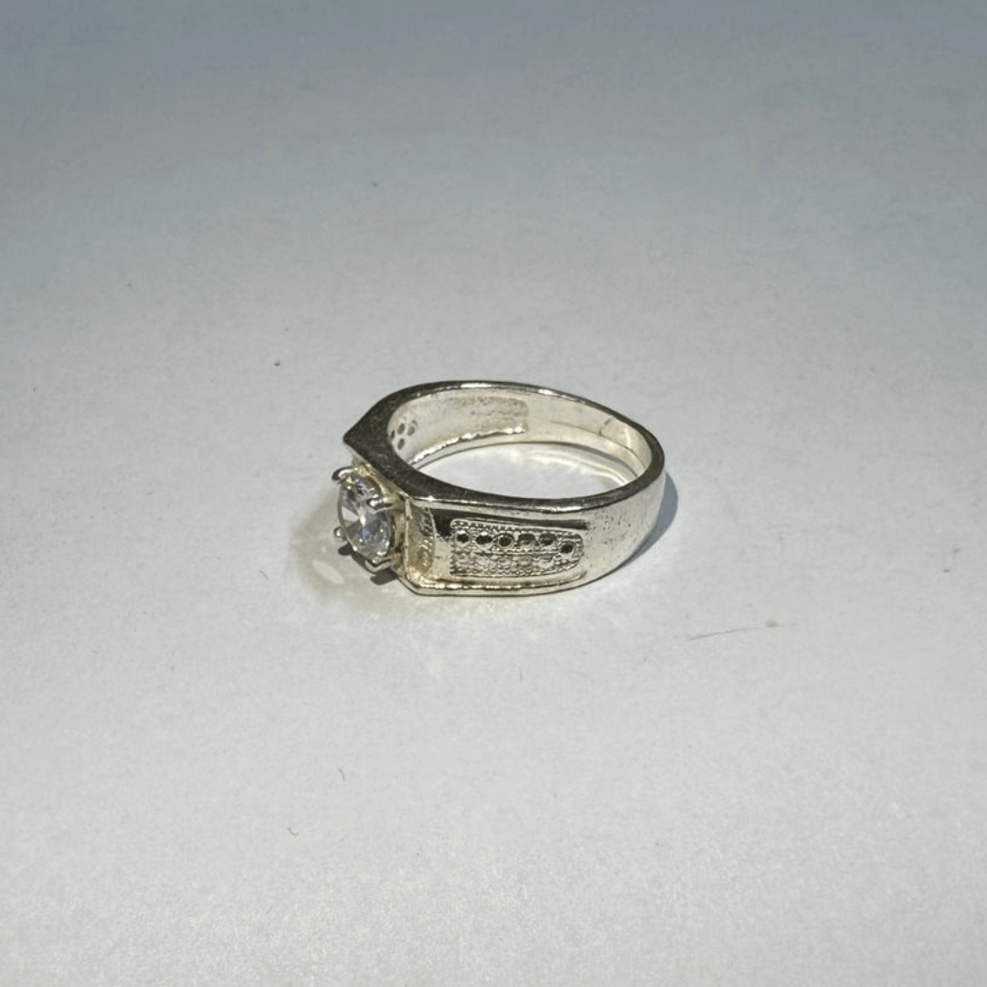 Zircon Silver Ring
