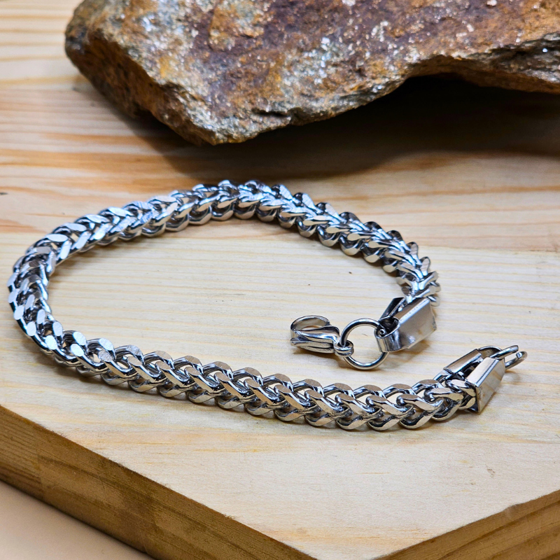 Stainless Steel Gents Cuban Bracelet – 6mm Premium Heavy Look