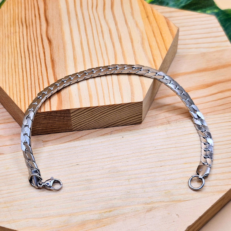 Stainless Steel Gents Cuban Bracelet – 6mm Premium Heavy Look