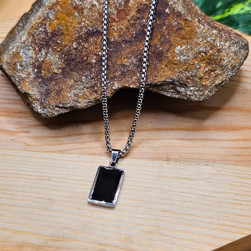 Stainless Steel Gents Pendant with Chain – Stylish & Durable