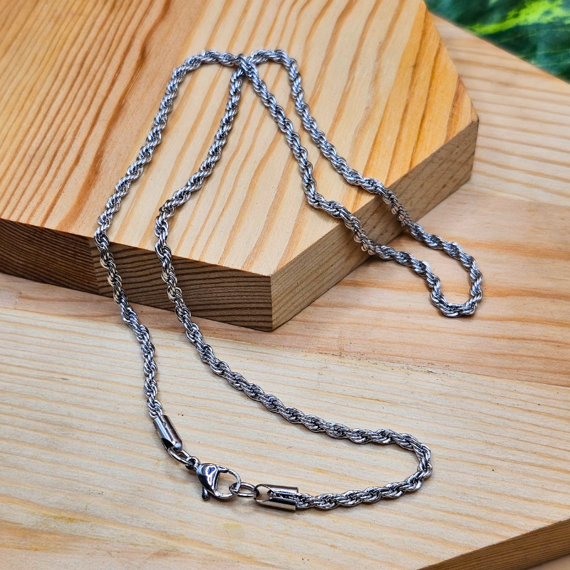 Stainless Steel Rope Chain – 2mm Width | 20 Inches