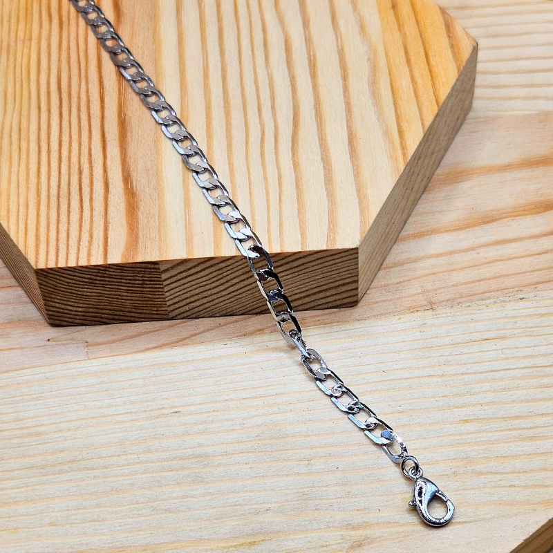 Stainless Steel Gents Cuban Chain – 4mm Width | 18 Inches