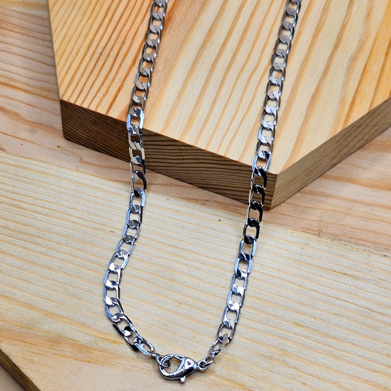 Stainless Steel Gents Cuban Chain – 4mm Width | 18 Inches