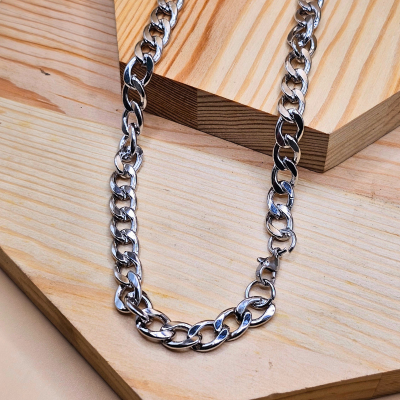 Stainless Steel Gents Cuban Chain – 7mm Width | 20 Inches