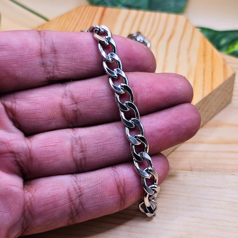 Stainless Steel Gents Cuban Chain – 7mm Width | 20 Inches