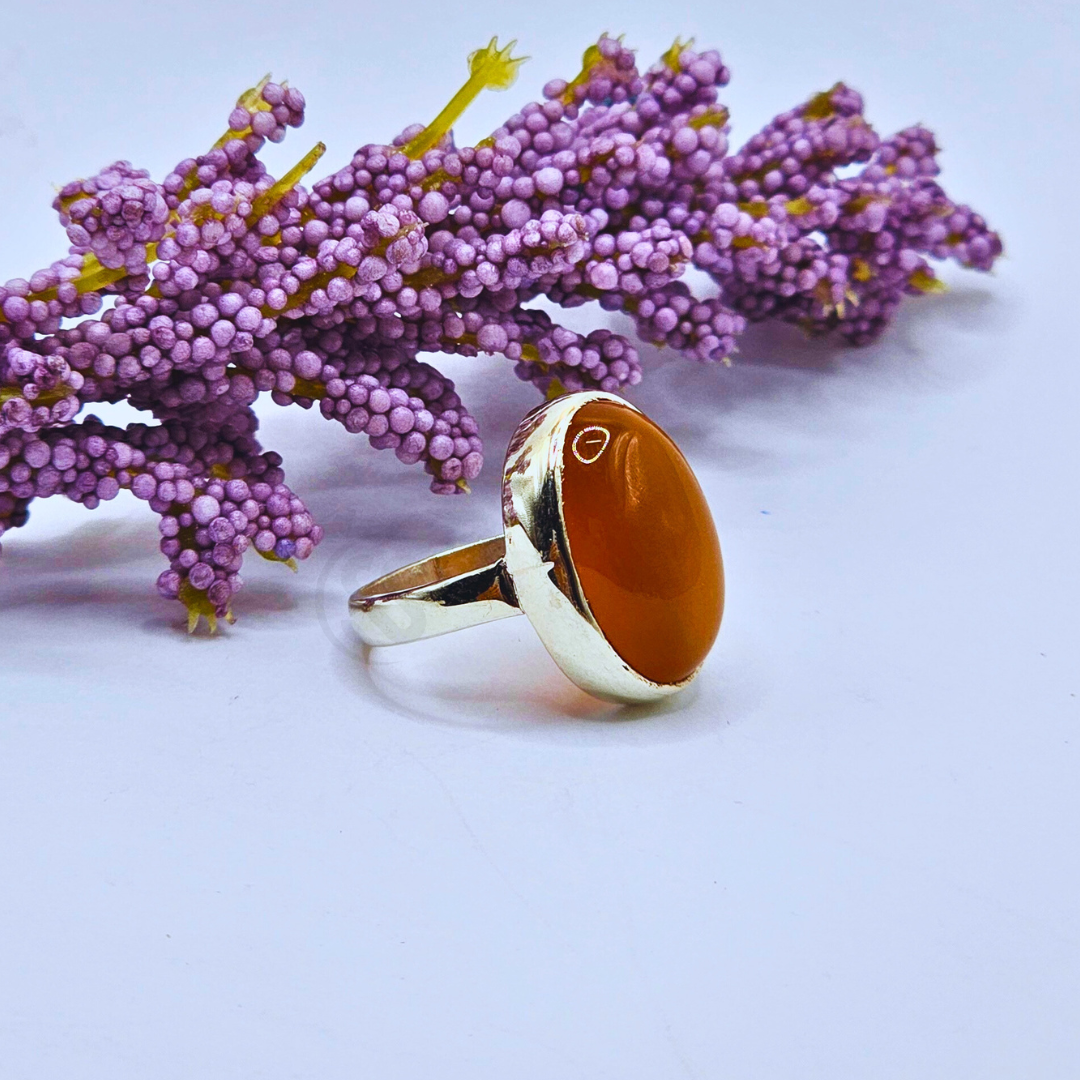 Real Aqeeq Silver (Chandi) Ring