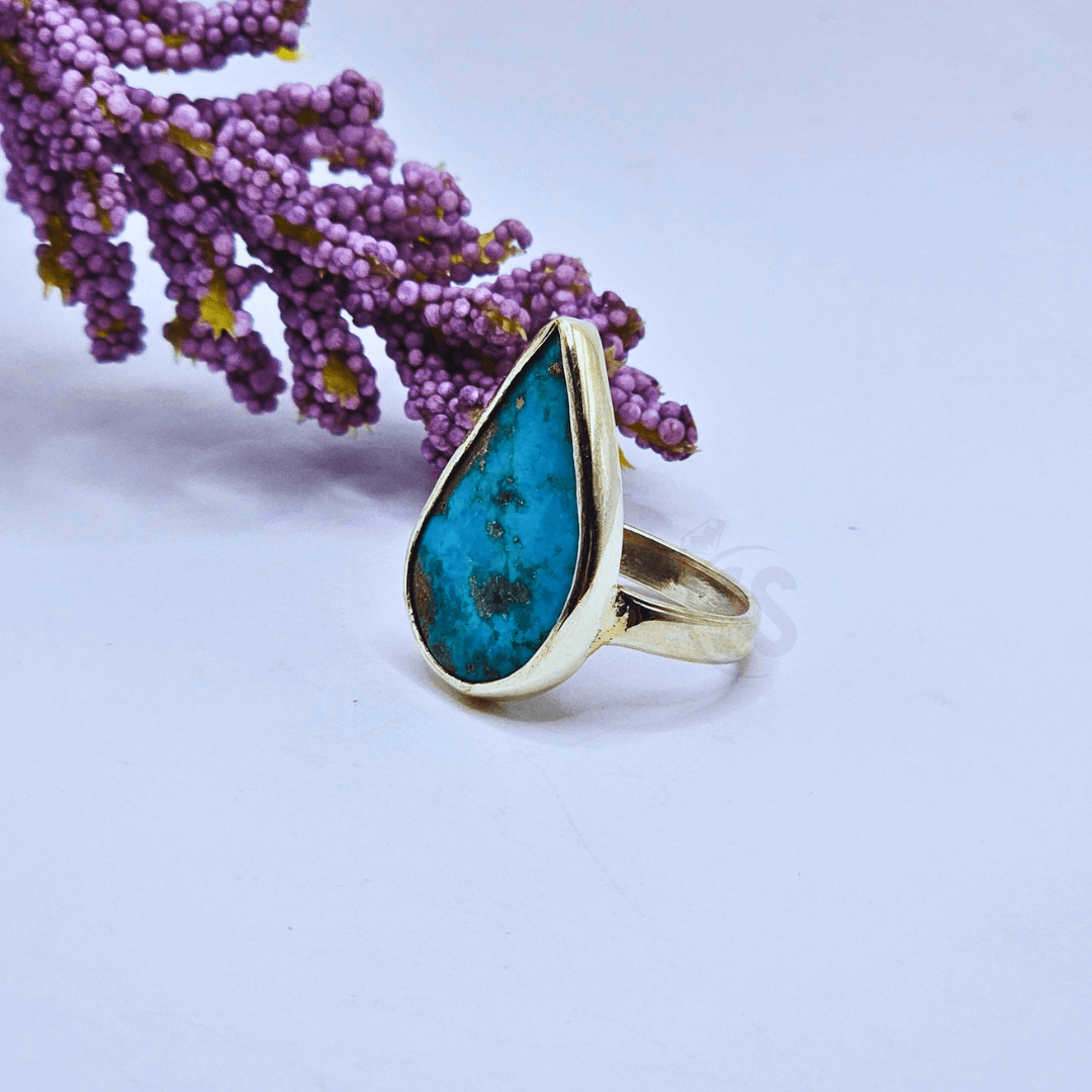 Real Irani Feroza Silver Ladies Ring