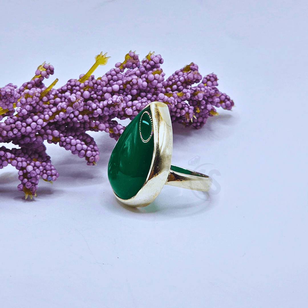Real Aqeeq Silver (Chandi) Ring