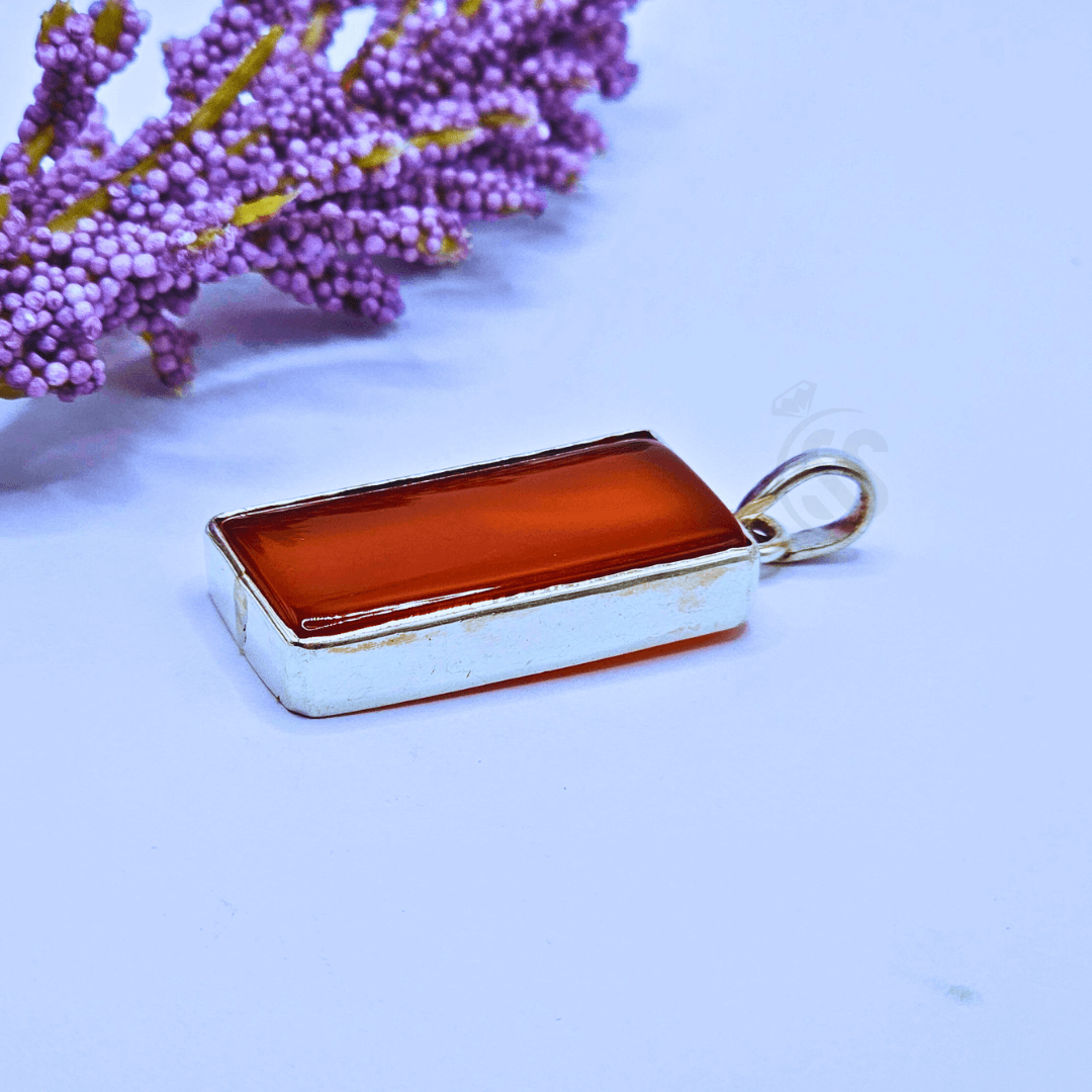 Real Aqeeq Silver (Chandi) Pendant