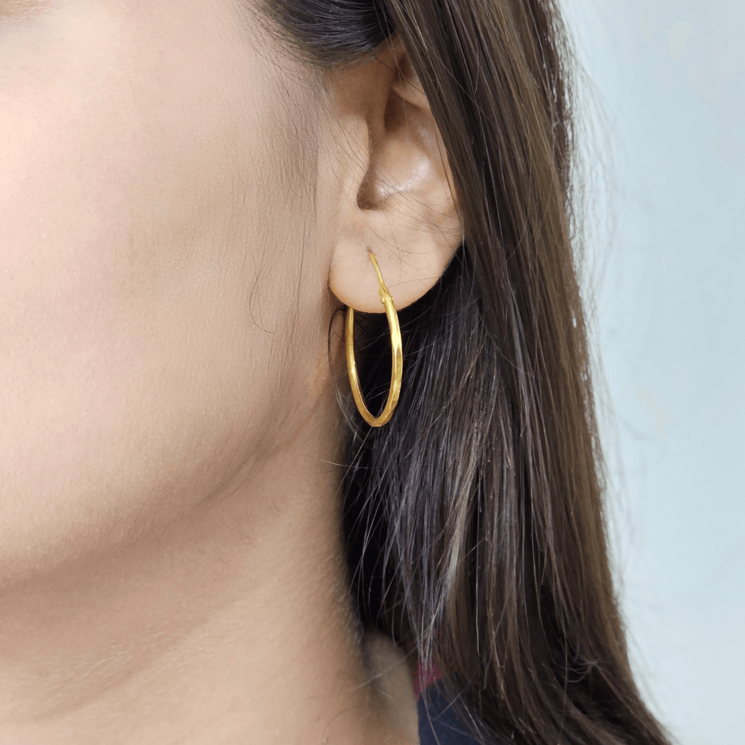 24 Carat Gold Plated Pure Silver Earrings