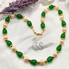 Timeless Elegance: Real Pearl Stone Necklace for Ladies