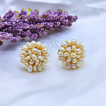 Discover Elegance with Our Real Pearl Stone Ear Pins