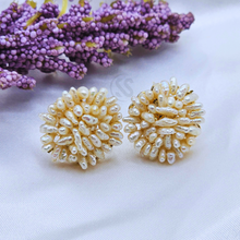 Discover Elegance with Our Real Pearl Stone Ear Pins