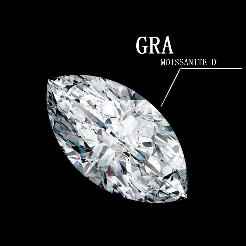 Moissanite Marquise Cut Diamond (GRA Certified)