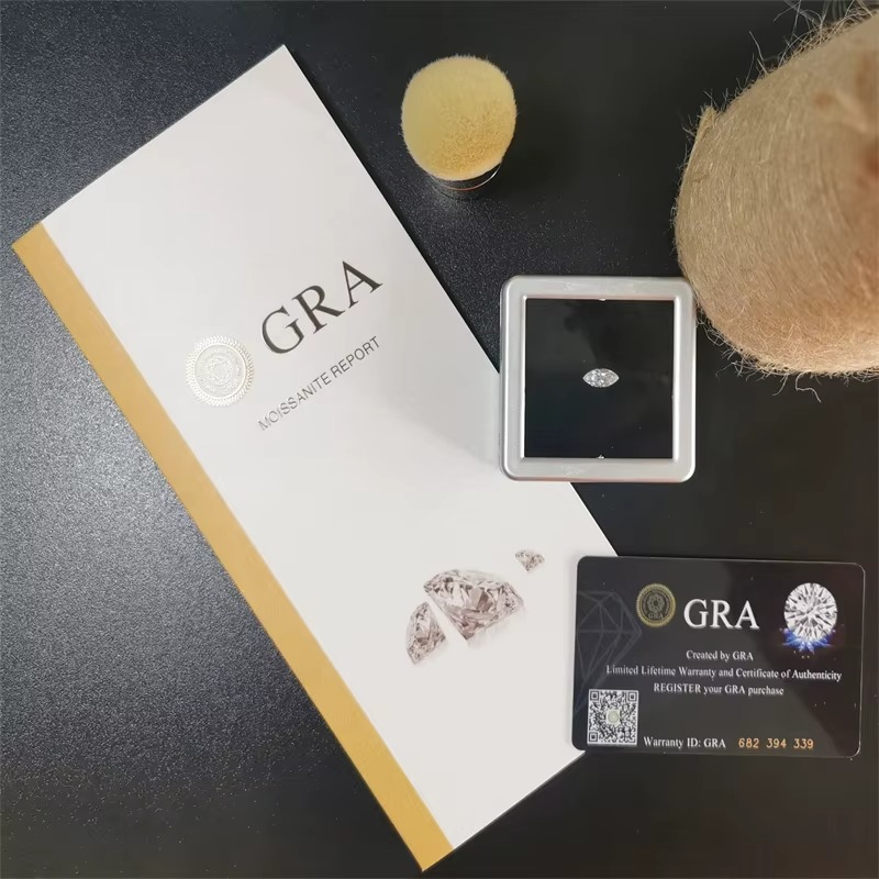 Moissanite Marquise Cut Diamond (GRA Certified) 1