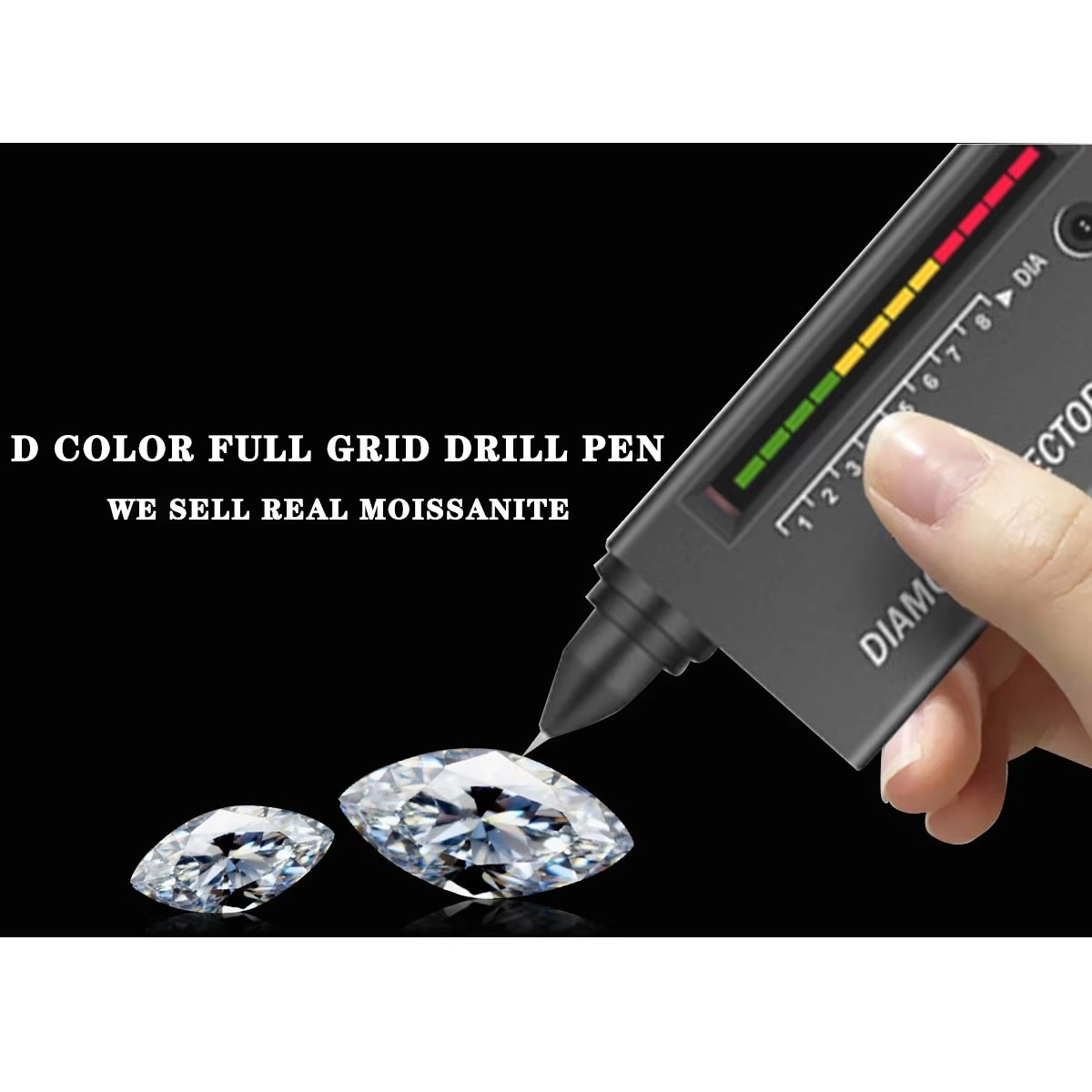 Moissanite Marquise Cut Diamond (GRA Certified) 4