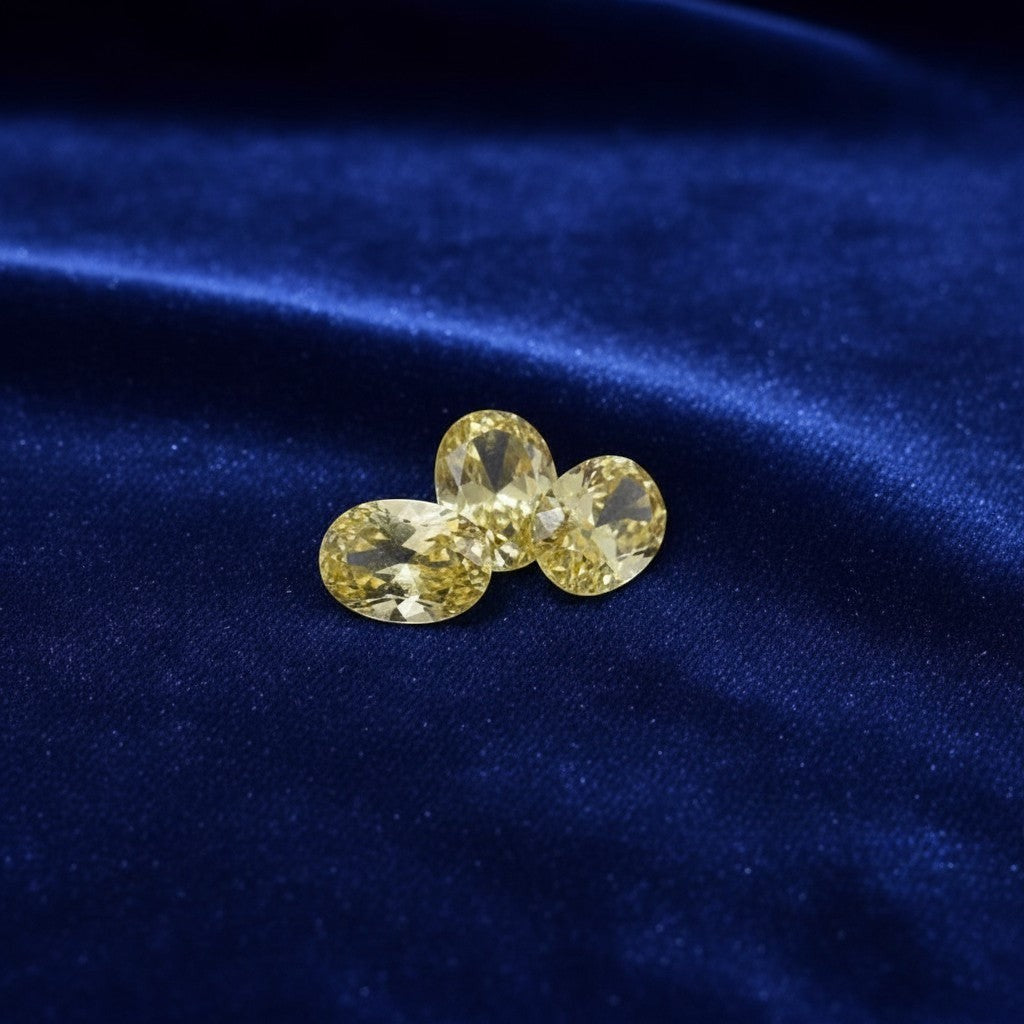 Oval Shape Zircon Stone, Yellow Zircon Pakistan