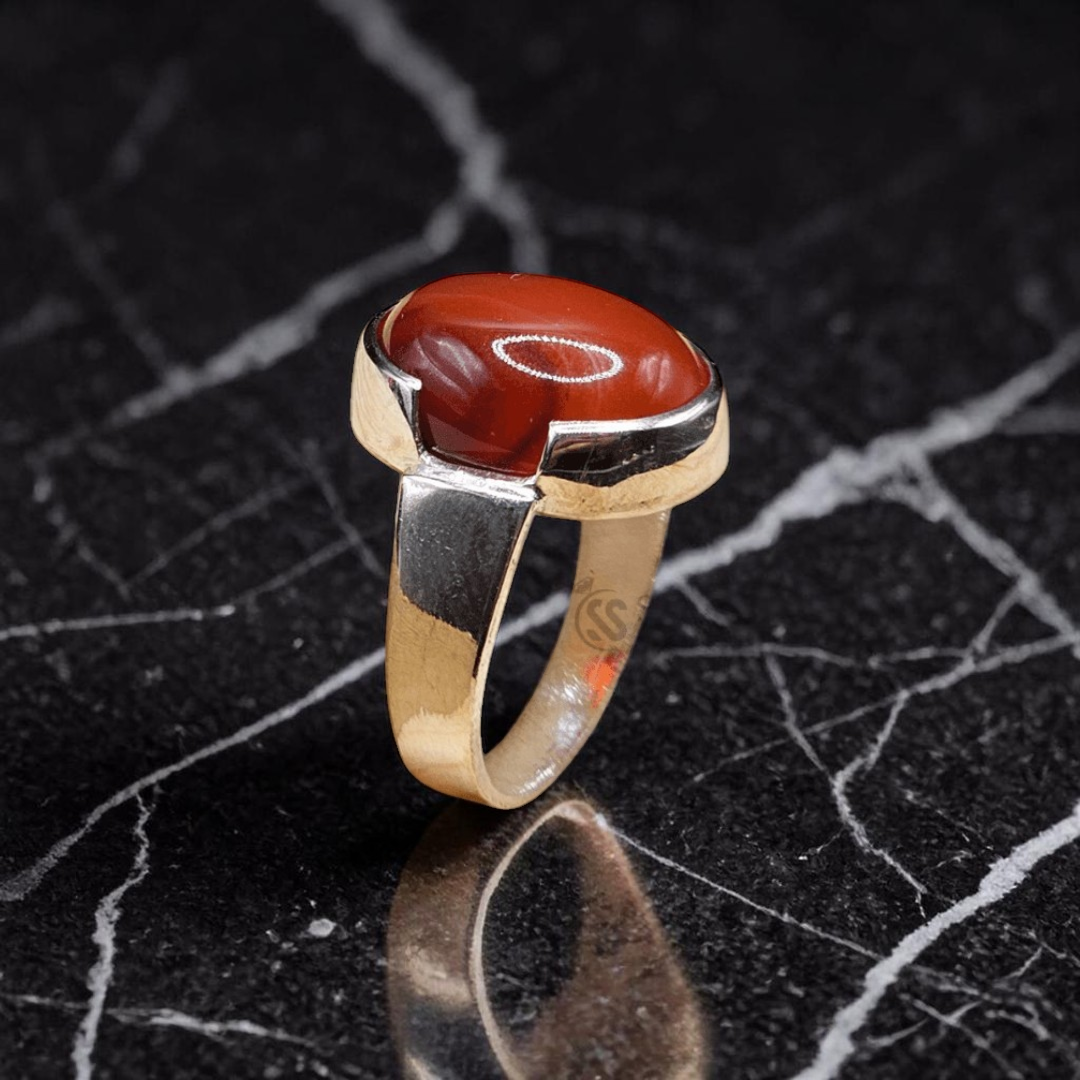 Real Aqeeq Silver (Chandi) Ring