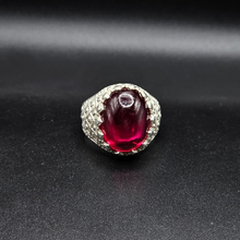 Irani Anari Real Yaqoot Silver Ring for Gents