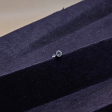 Moissanite Diamond Silver Nose Pin