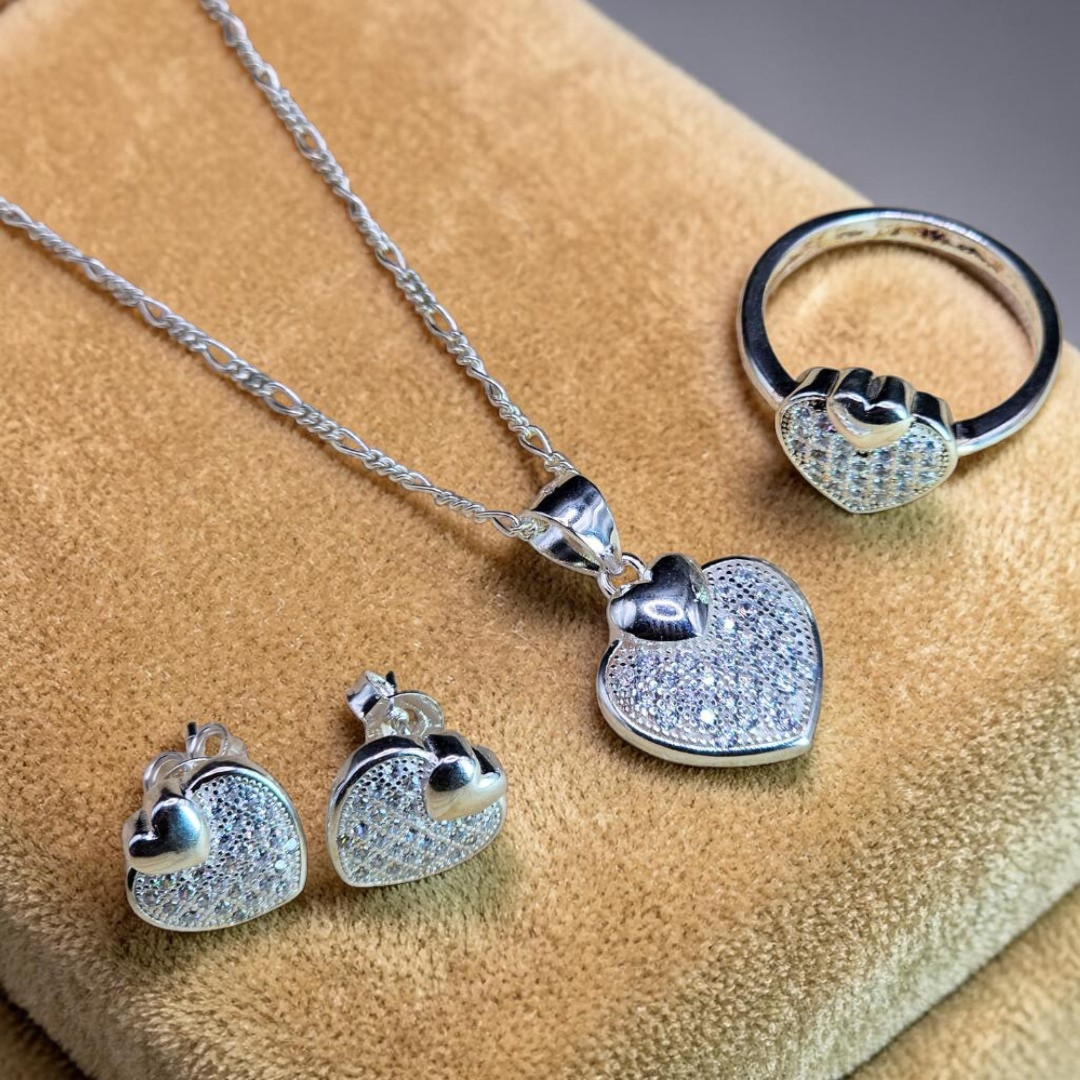 Italian Sophistication: 925 Silver Pendant Sets