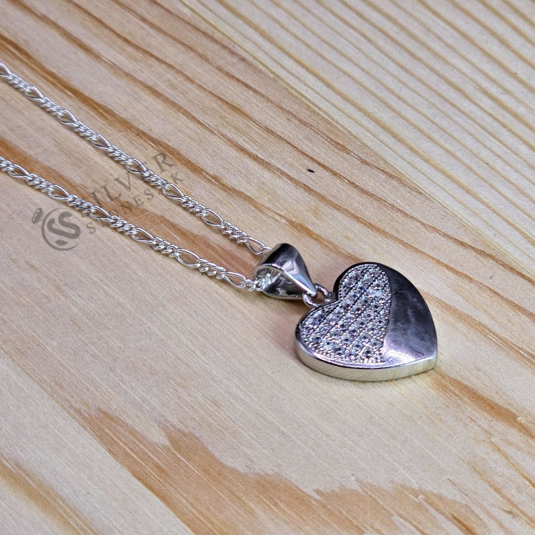 Rhodium Coated Silver Pendant