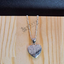 Rhodium Coated Silver Pendant