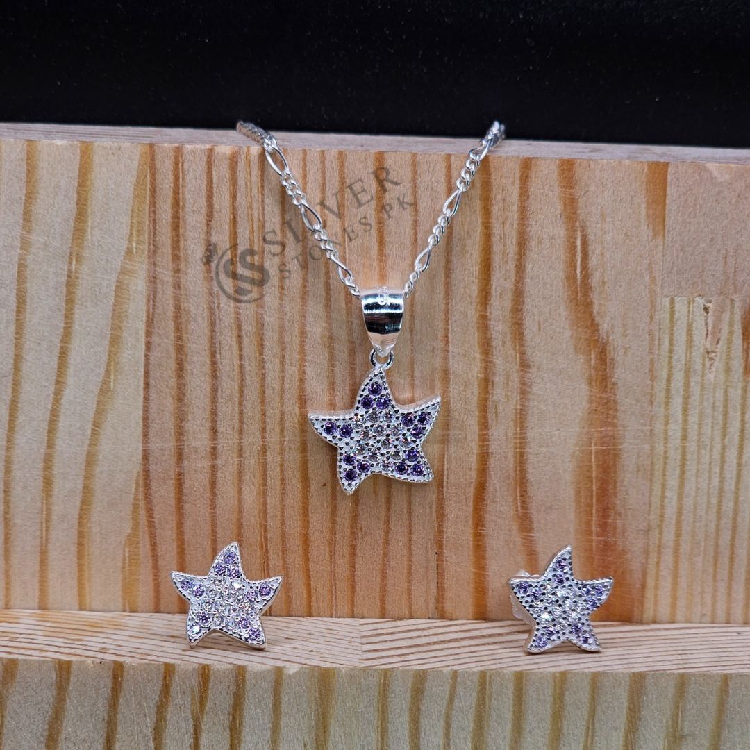 Sterling Silver Pendant Set from Italy