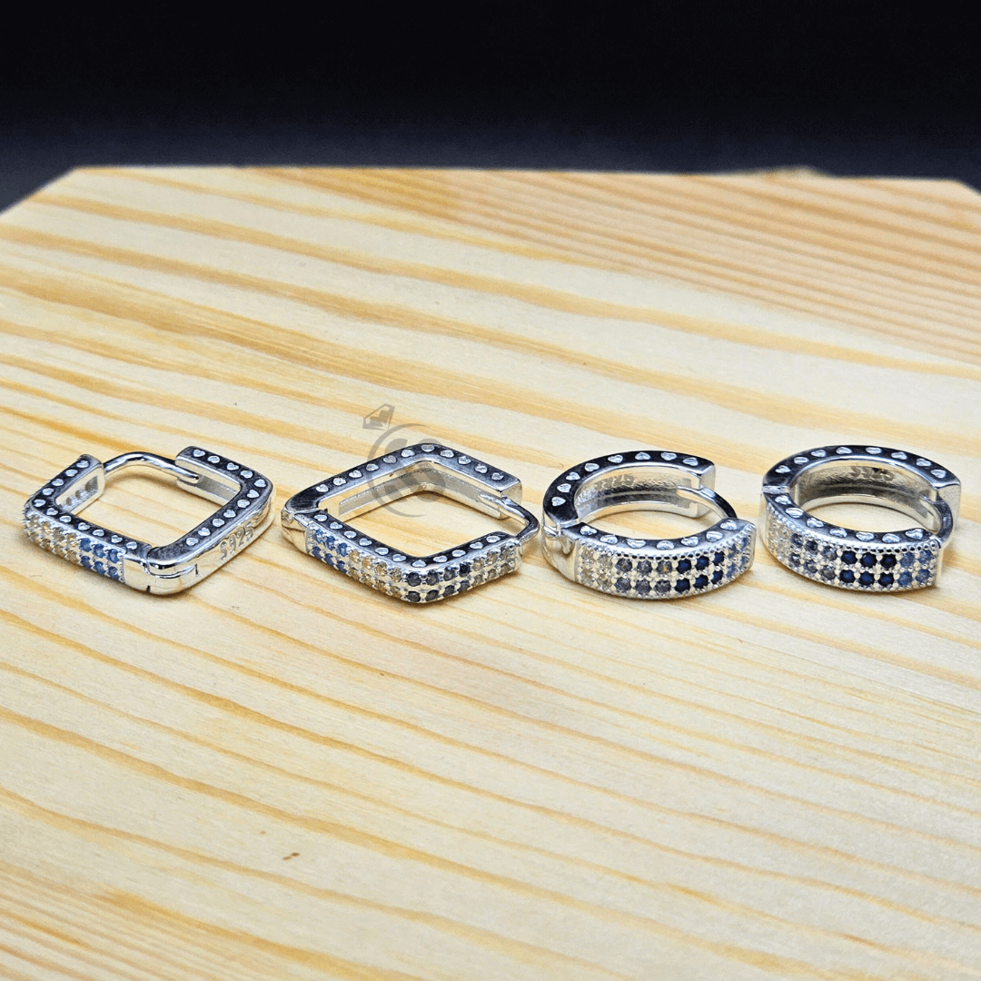Italian 925 Silver Stud Earrings!