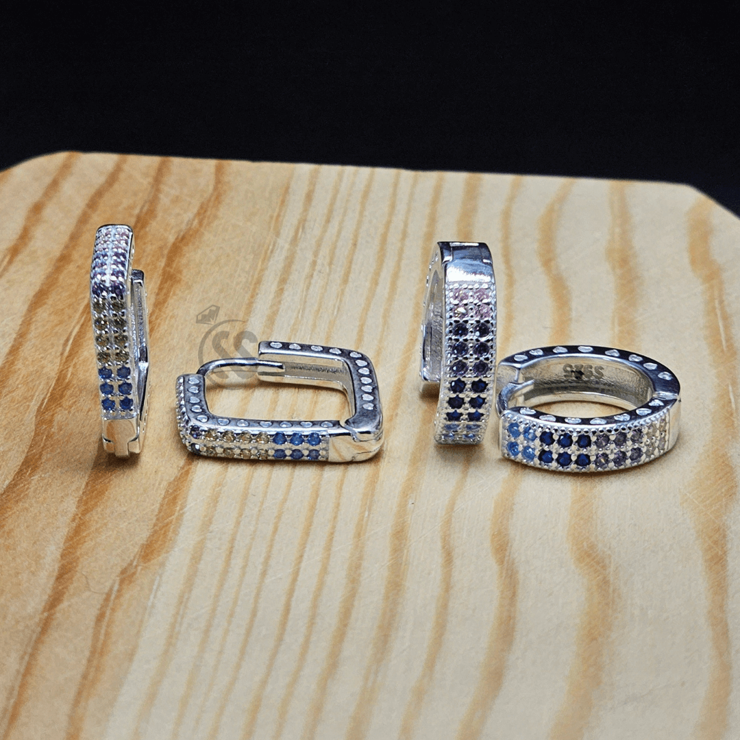 Italian 925 Silver Stud Earrings!