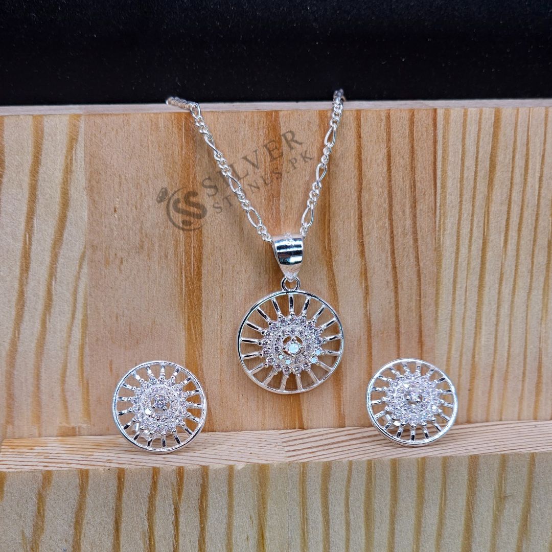 Sterling Silver Pendant Set from Italy