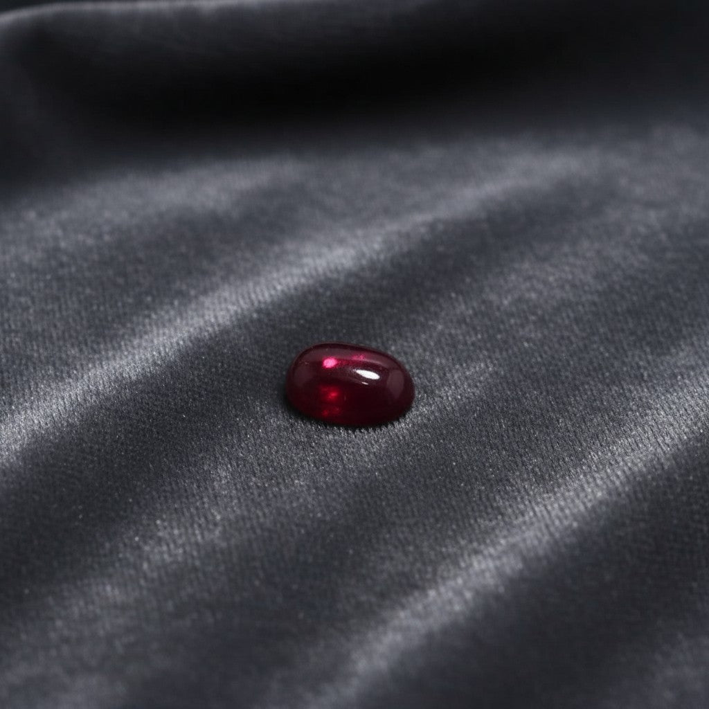 Premium polished Irani Yaqoot stone with deep red color