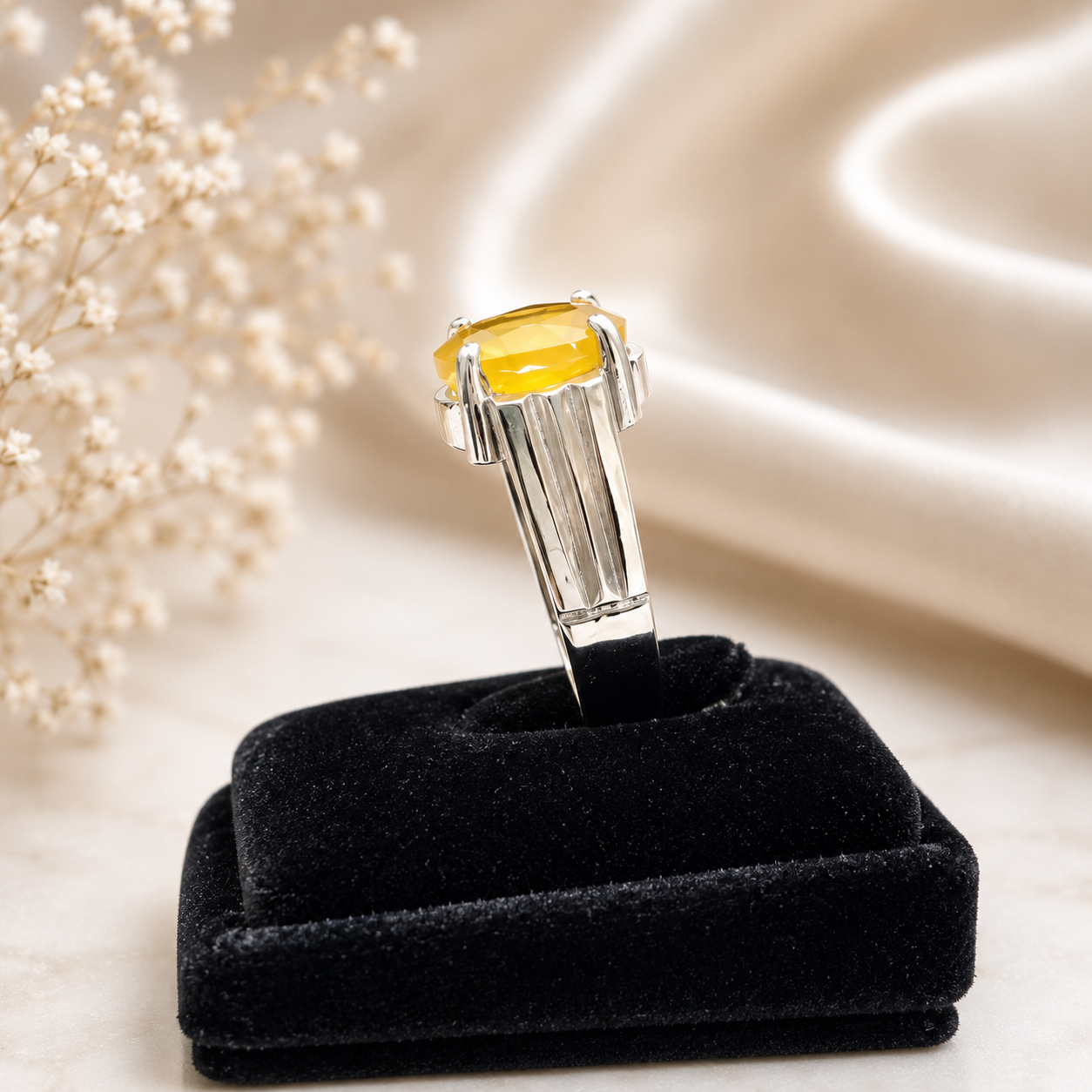 Pukhraj African 7 Carat Silver Ring for Men - Pakistan