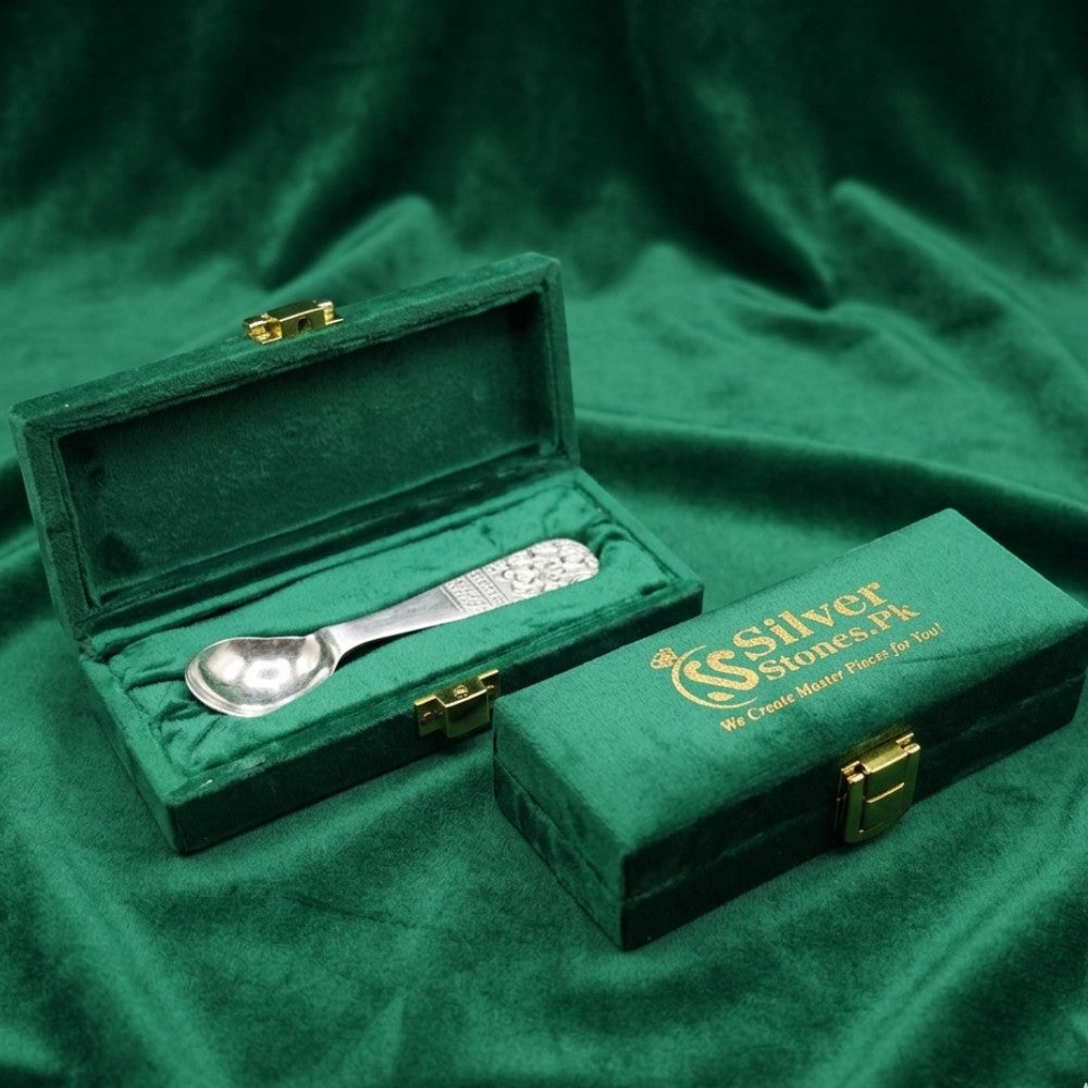 Pure Silver Baby Spoon 10 12 Grams 3 Inches Pakistan Silverstones
