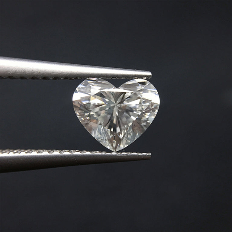 Heart Shape GRA Moissanite Diamonds with Certificate