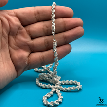 Heavy Weight Silver Rope Chain