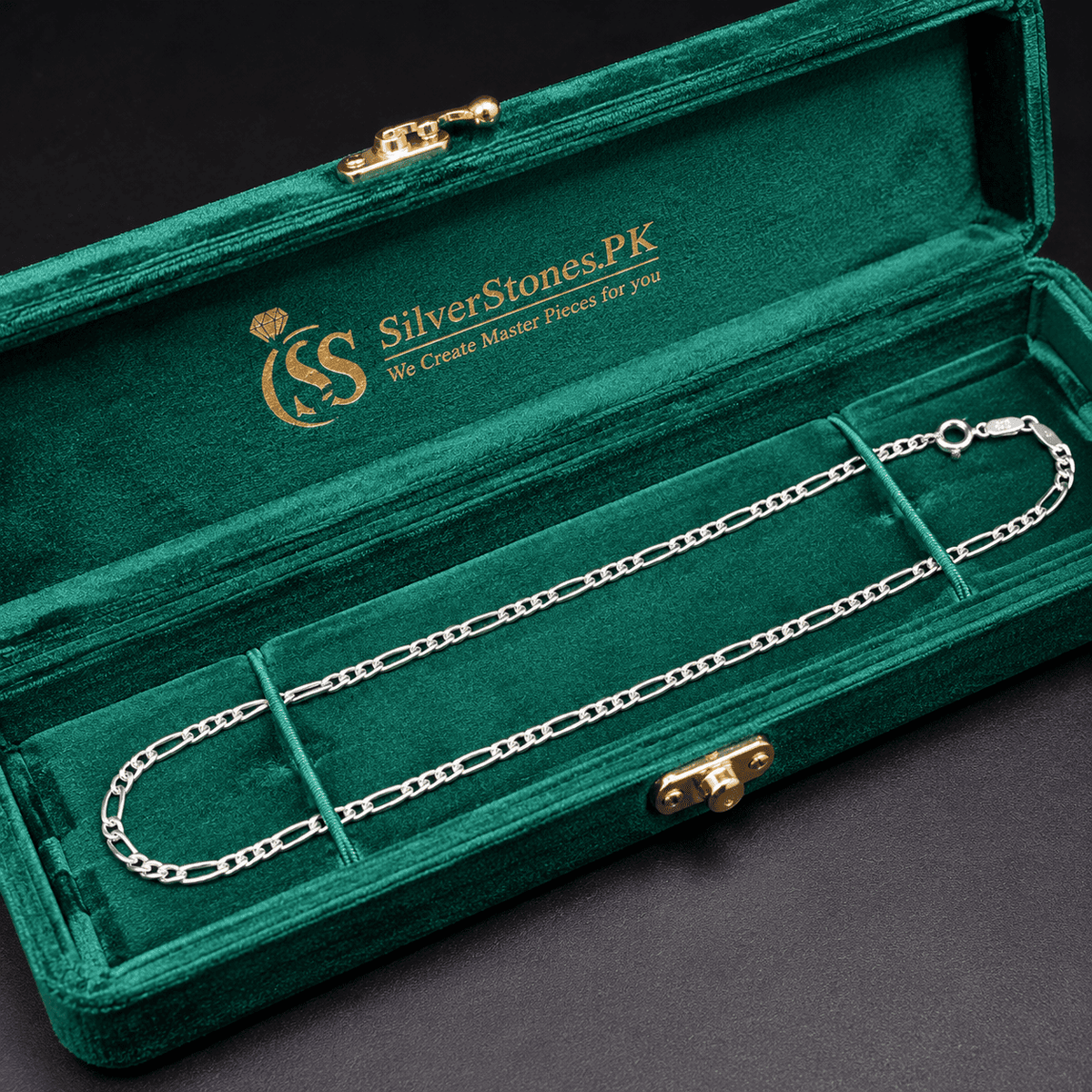 Italian Figaro Chain for Men – 2mm 925 Sterling Silver, 20 Inches